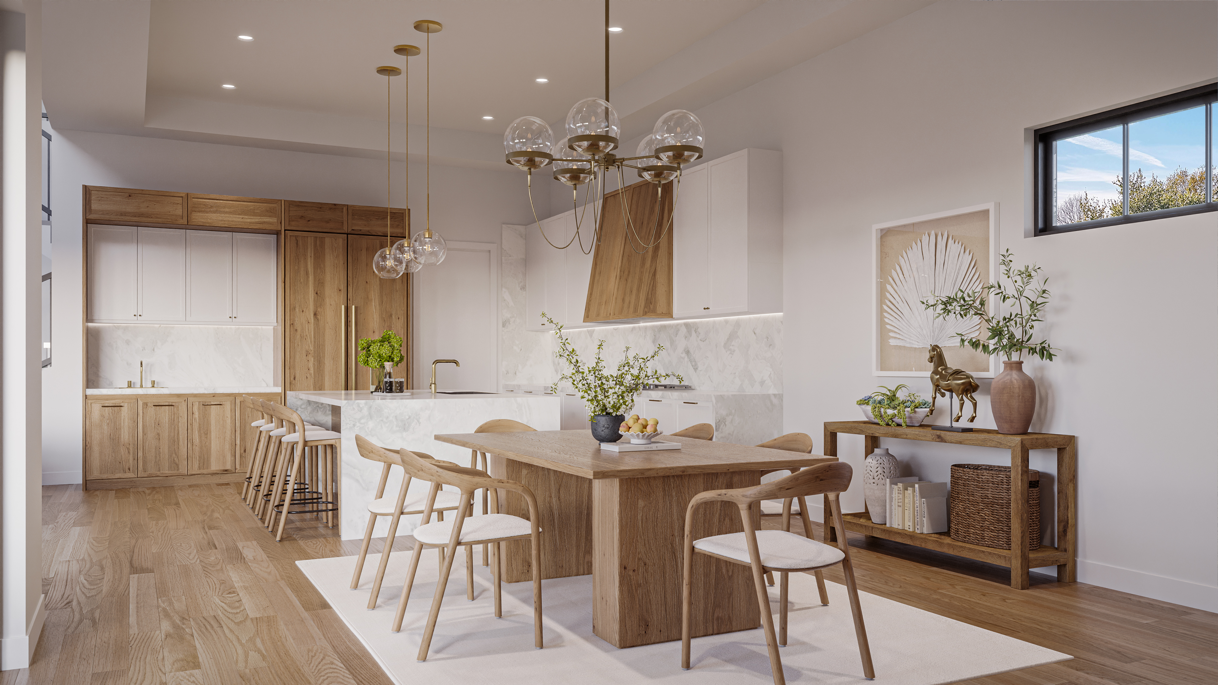 Putnam Ranch dining and kitchen color rendering