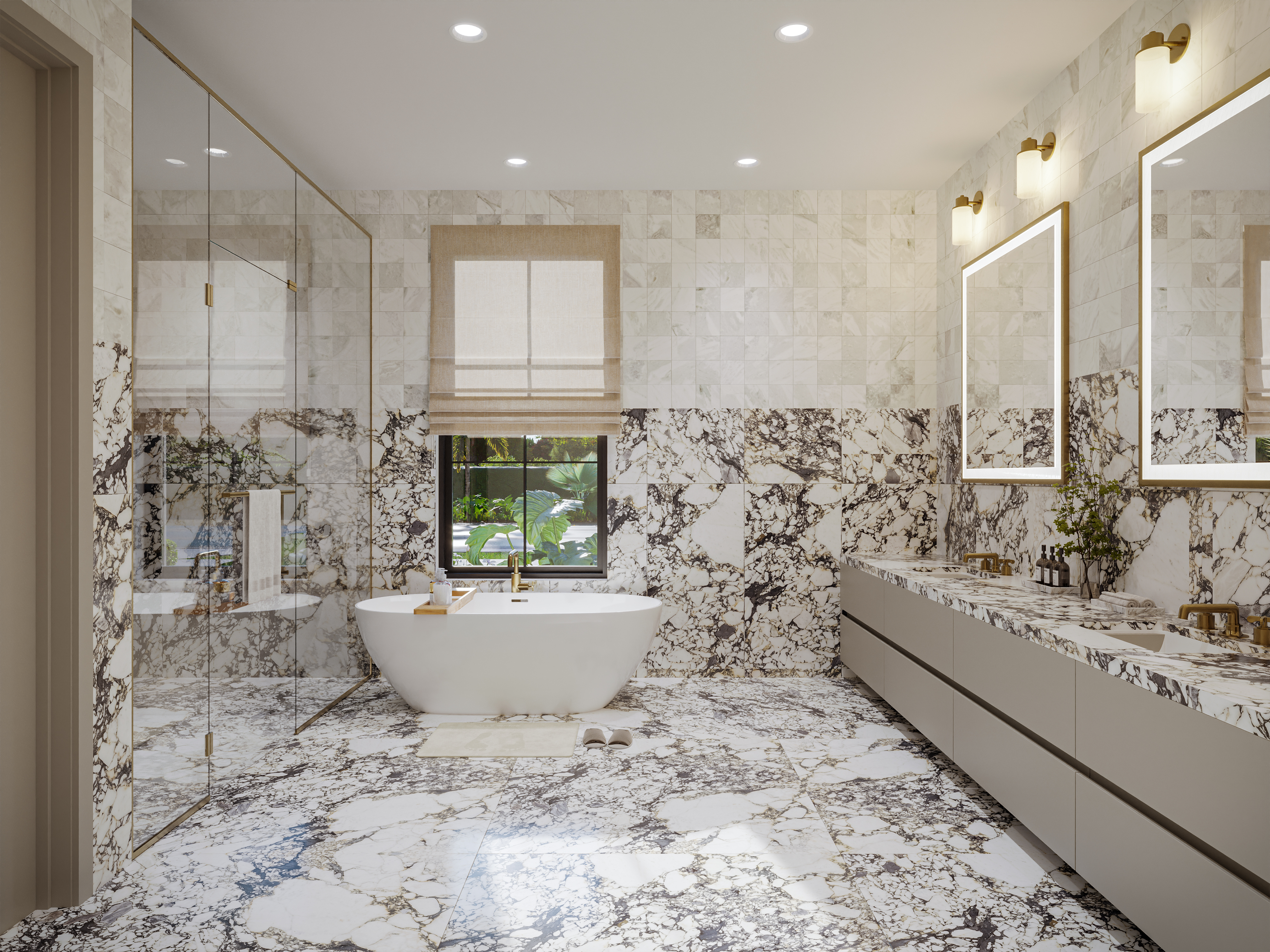 Putnam Ranch primary bathroom color rendering