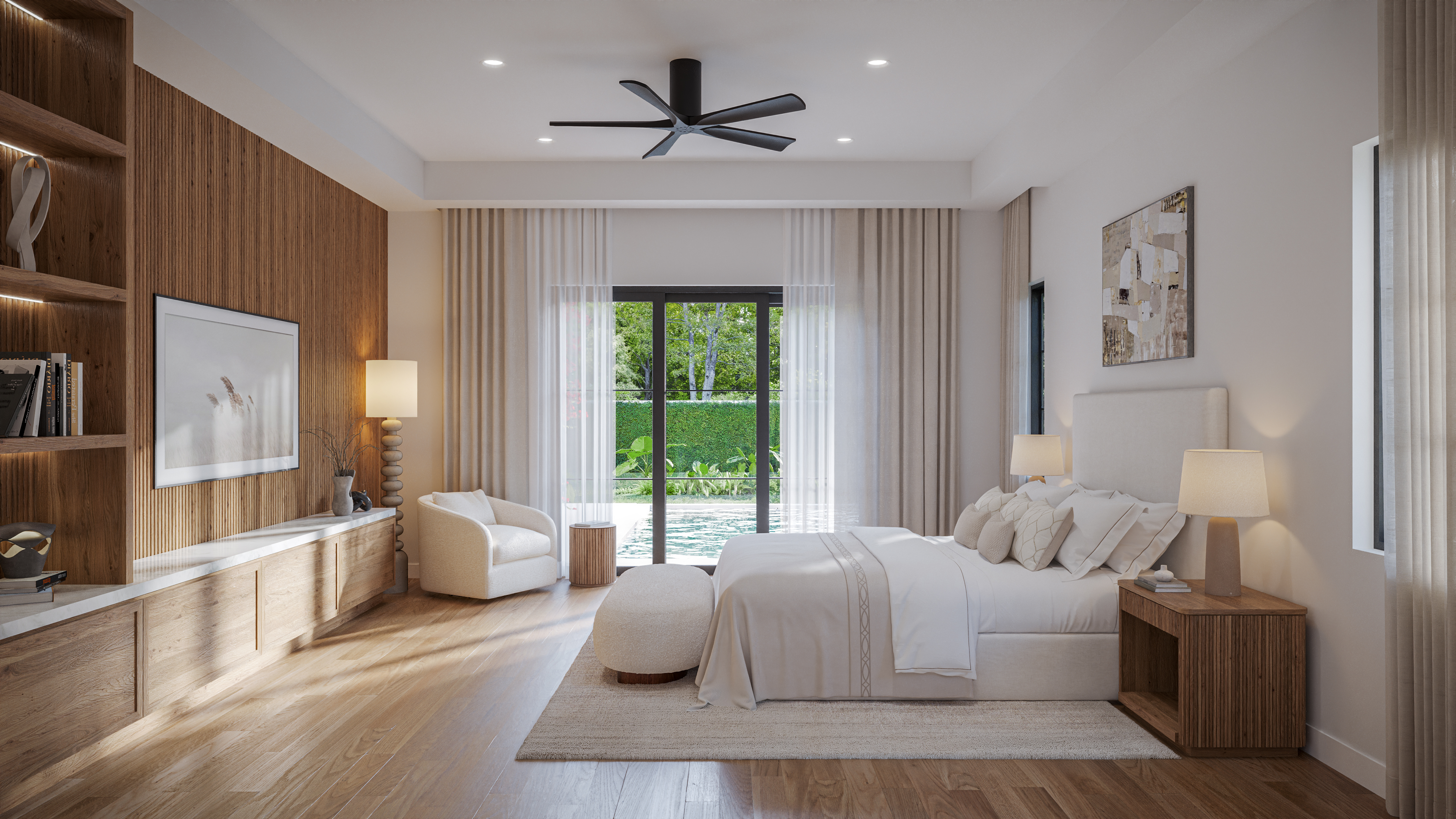 Putnam Ranch primary bedroom color rendering